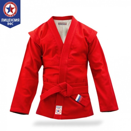 Купить Куртка для самбо "Атака" ВФС (подкладка, пояс)  р 36-48 в Чехове 