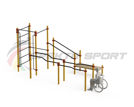 Купить Спортивный комплекс для инвалидов-колясочников WRK-D16_76mm в Чехове 