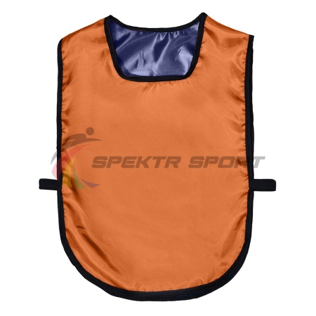 Купить Манишка футбольная двусторонняя универсальная Spektr Sport оранжево-синяя в Чехове 
